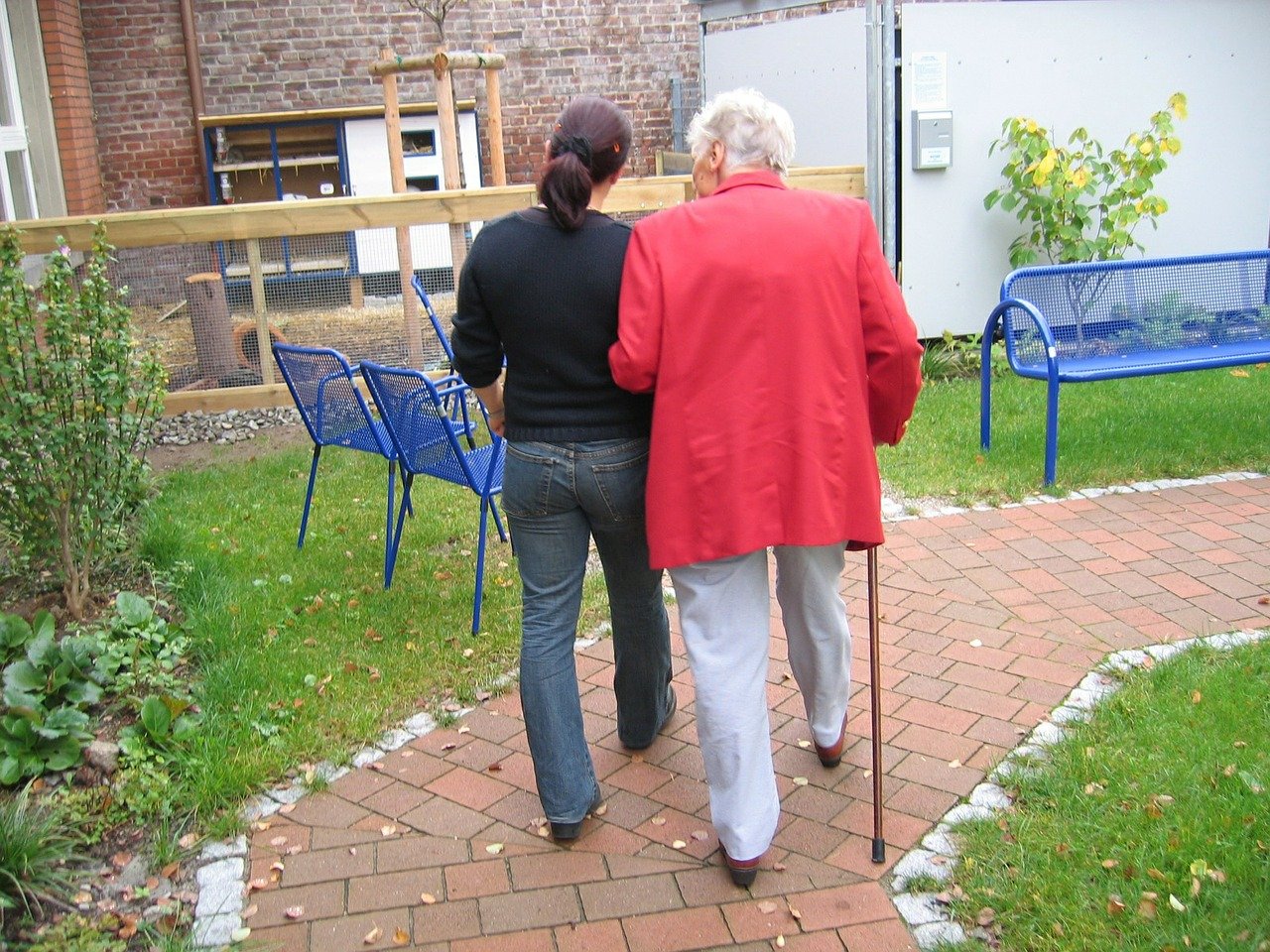 Garden in a care home